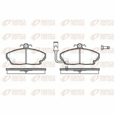 Acquista Ora REMSA 0250.01 Kit Pastiglie Freno, Freno a Disco