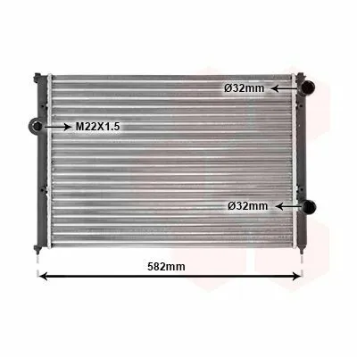 VAN WEZEL 58002119 Radiatore, Raffreddamento Motore Nuovo Arrivo