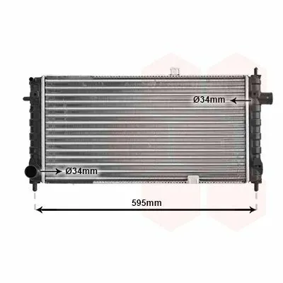 VAN WEZEL 37002054 Radiatore, Raffreddamento Motore Non Perdere