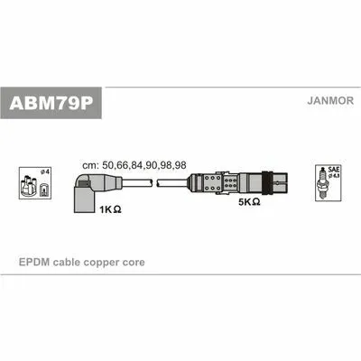 Ordina Subito JANMOR ABM79P Cavo Accensione