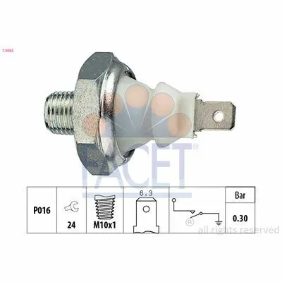 Soddisfatti O Rimborsati FACET Made in Italy - OE Equivalent 7.0085 Interruttore a Pressione Olio