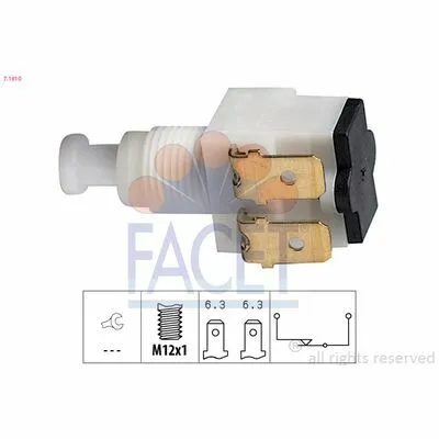 A Buon Prezzo FACET Made in Italy - OE Equivalent 7.1010 Interruttore Luce Freno