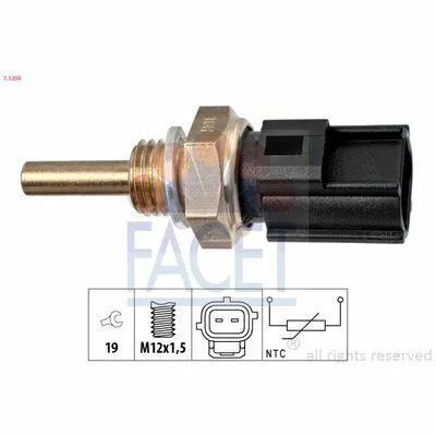 Ultime Pezzi FACET Made in Italy - OE Equivalent 7.3298 Sensore, Temperatura Refrigerante