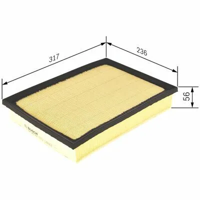 Must-Have BOSCH F 026 400 303 Filtro Aria