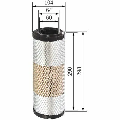 BOSCH F 026 400 320 Filtro Aria Super Prezzo