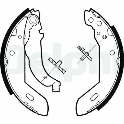 DELPHI LS1329 Kit Ganasce Freno Ultima Occasione