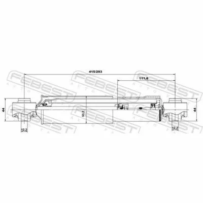 Ultime Pezzi FEBEST 01650975R Ammortizzatore
