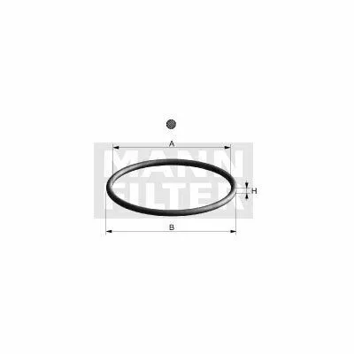 Subito Disponibile MANN-FILTER DiH 3 Guarnizione, Filtro Olio