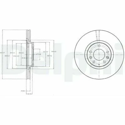 DELPHI BG4332 Disco Freno Offerta Speciale