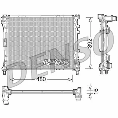 Prezzo Ridotto DENSO DRM09087 Radiatore, Raffreddamento Motore