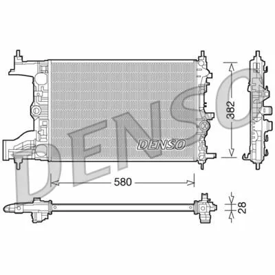 DENSO DRM20096 Radiatore, Raffreddamento Motore Prezzo Basso
