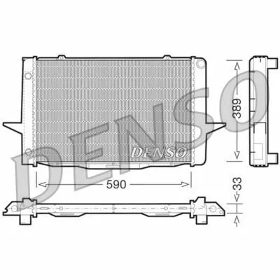 DENSO DRM33041 Radiatore, Raffreddamento Motore Ultime Pezzi